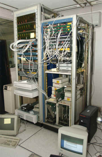 Rewiring a telecoms and network cabinet 